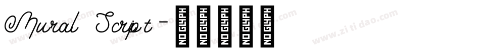 Mural Script字体转换